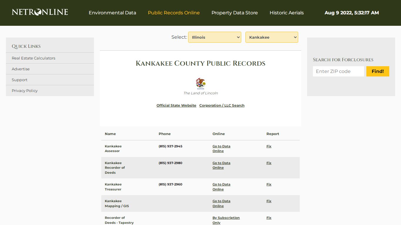 Kankakee County Public Records - NETROnline.com