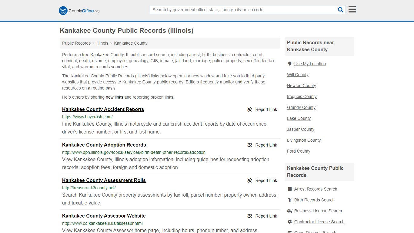 Public Records - Kankakee County, IL (Business, Criminal ...